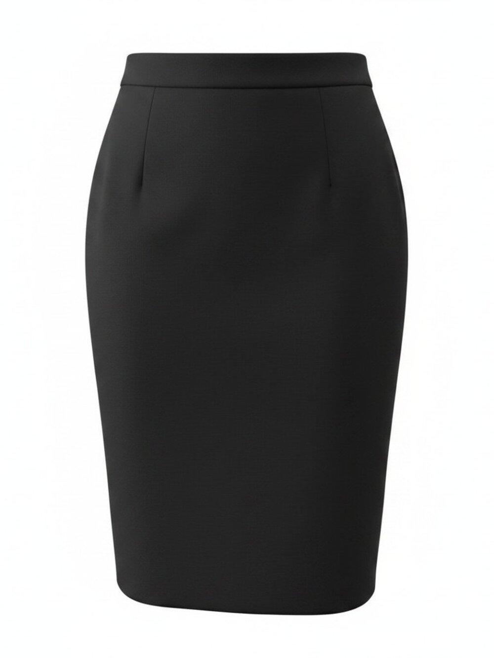 Banana Republic Black Stretch Skirt Size 8 Side Zip Classic Office